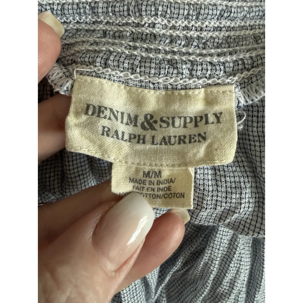Ralph Lauren Denim & Supply Tiered Midi Skirt Women M Boho Cottagecore Western - Picture 4 of 9